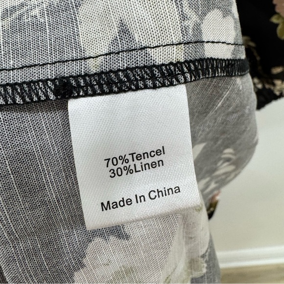 Tuckernuck NEW Midnight Garden Lyles Puff Sleeve Floral Boho Maxi Dress Size XL - Picture 9 of 12